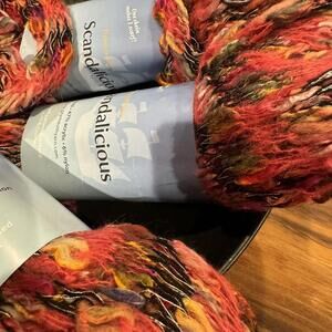 Plymouth Scandalicious yarn. Lot of 3 skeins.